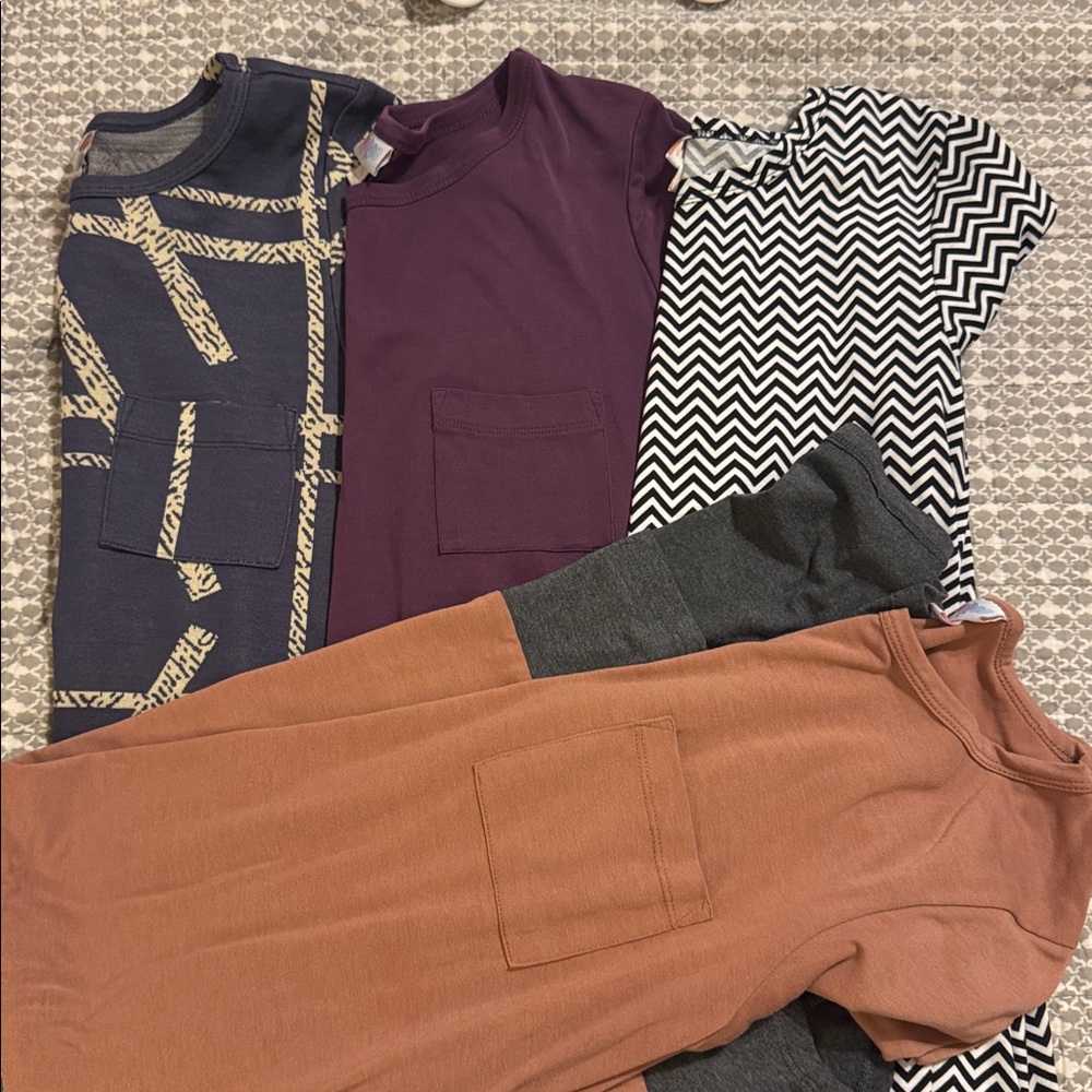 Lot of 4 - LuLaRoe Carly dresses